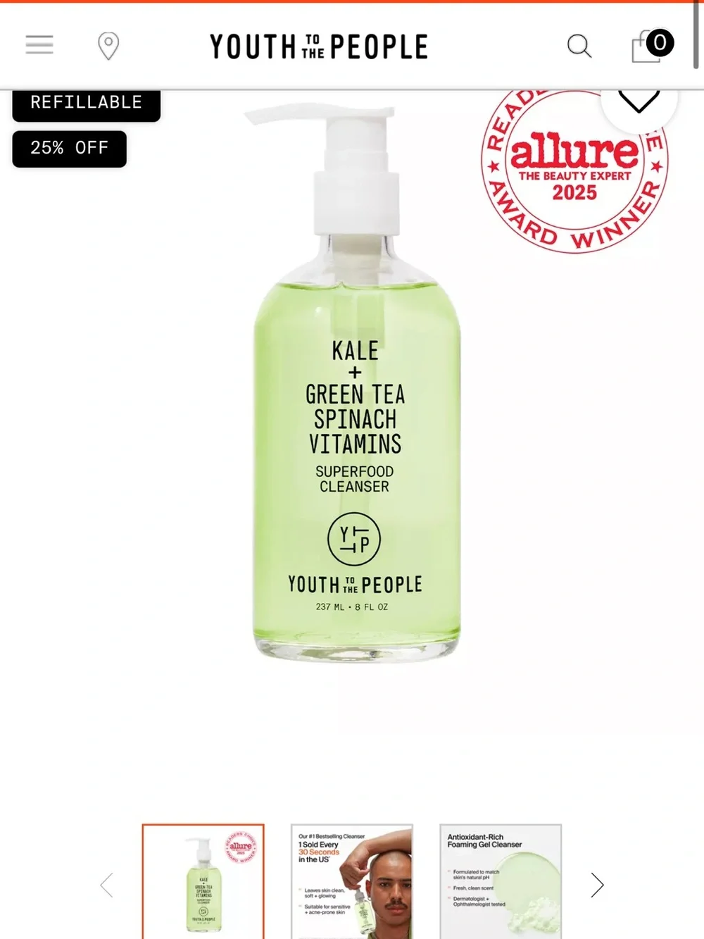 Kale + Green Tea Superfood Cleanser – Light Green